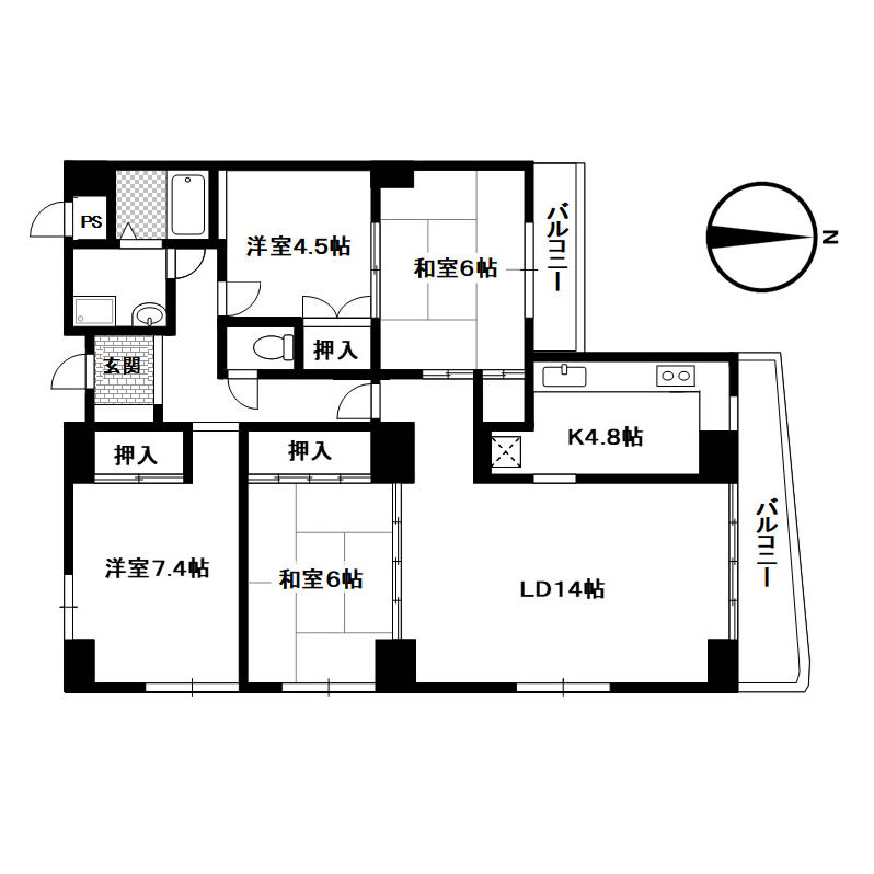 インペリアルパレスリバーサイド 204号室